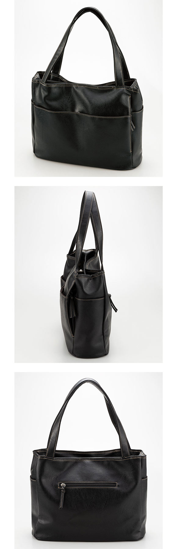 ニッセン 10ポケット多収納トートバッグ A4対応 革 かばん レディース 通勤用 仕事用 大人 おしゃれ ギフト nissen