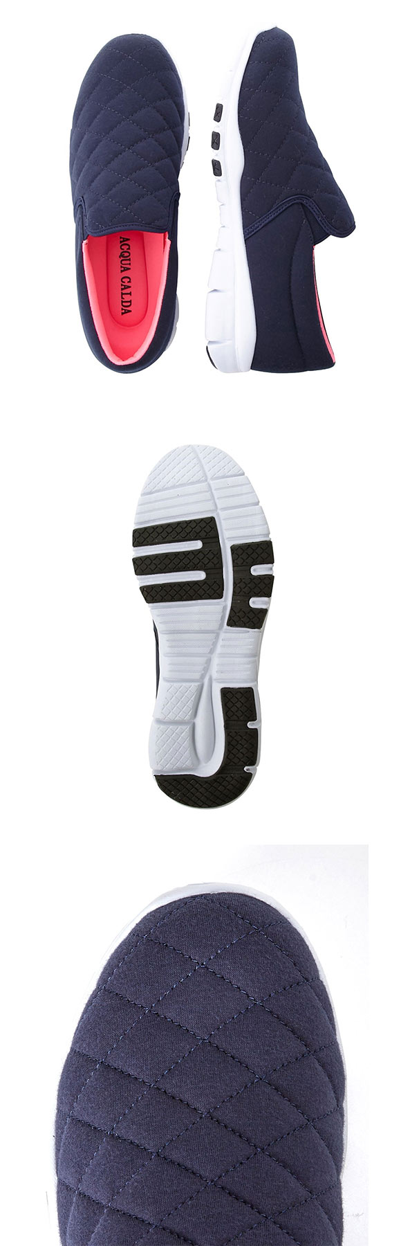 ゆったり幅広 超軽量キルティングスリッポンスニーカー 3L ワイズ4E 歩きやすい 軽い 履きやすい nissen ニッセン