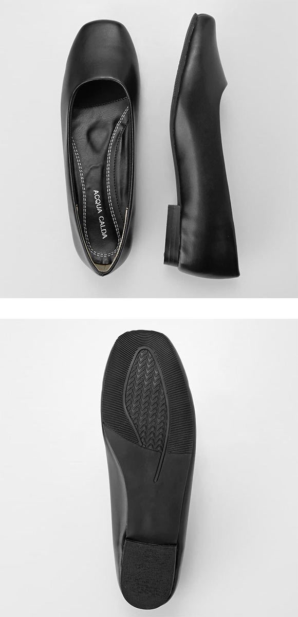 ニッセン ゆったり幅広 ぺたんこソフトプレーンパンプス 制菌 消臭 低反発中敷 25cm