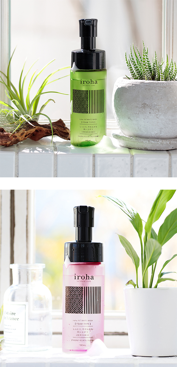iroha インティメートウォッシュ フォームタイプ 泡タイプ デリケートゾーン用 日本製 フェムケア　IIF-01 IIF-02 IIF-03