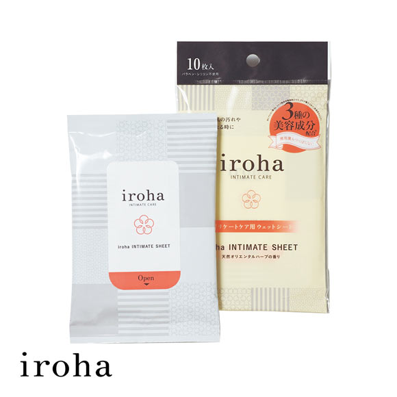 iroha インティメートシート デリケートゾーン用 ウェットシート 拭き取り ニオイ かゆみ ムレ ケア 日本製 IIS-01