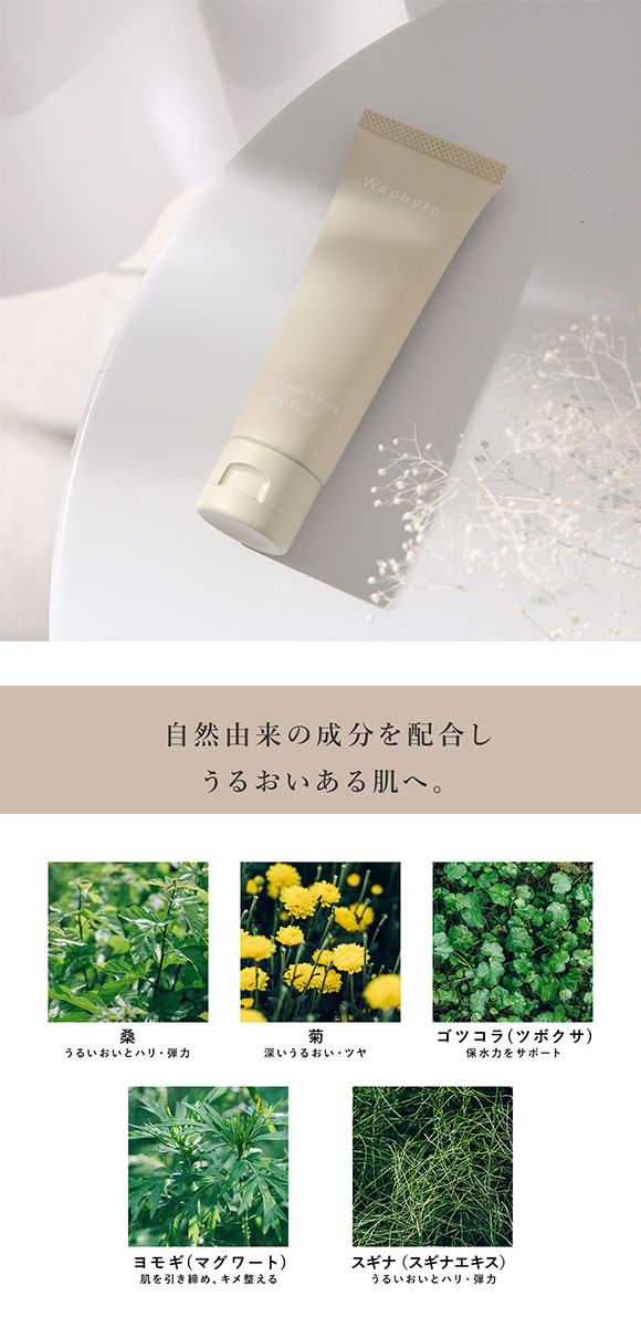 Waphyto ハンドクリーム アンワインド 40g 精油 アロマ グリーン ハンドケア 保湿 うるおい 透明感 ギフト プレゼント ワフィト