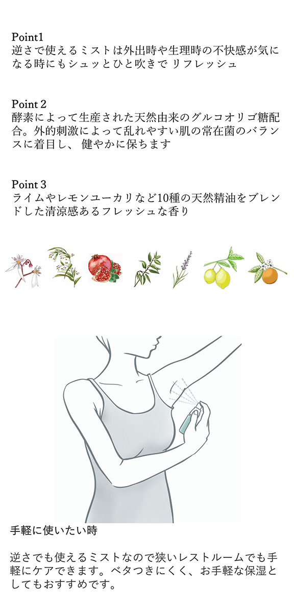 アンティーム フェミニン ミスト 28ml INTIME ORGANIQUE 携帯用 デリケートゾーン用ミスト 日本製 フェムケア