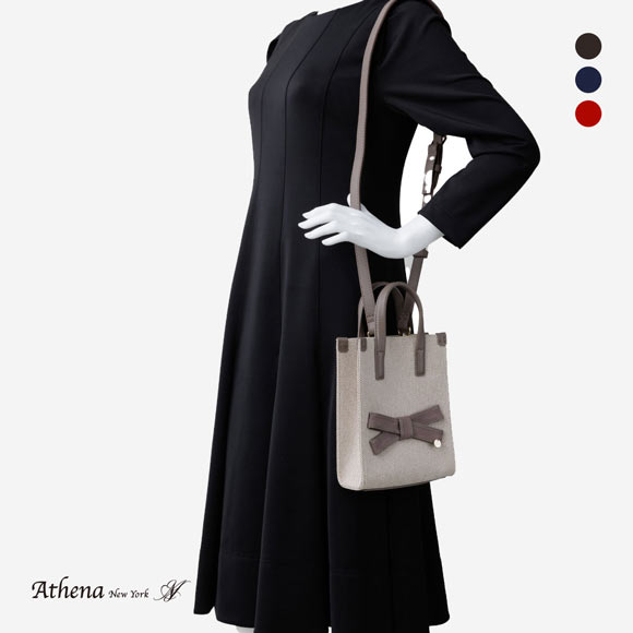 アシーナニューヨーク マディソン スモール トートバッグ リボン Athena New York