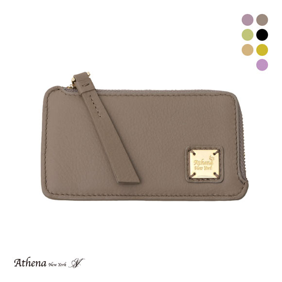 アシーナニューヨーク カードパース ロゴプレート リボン Athena New York