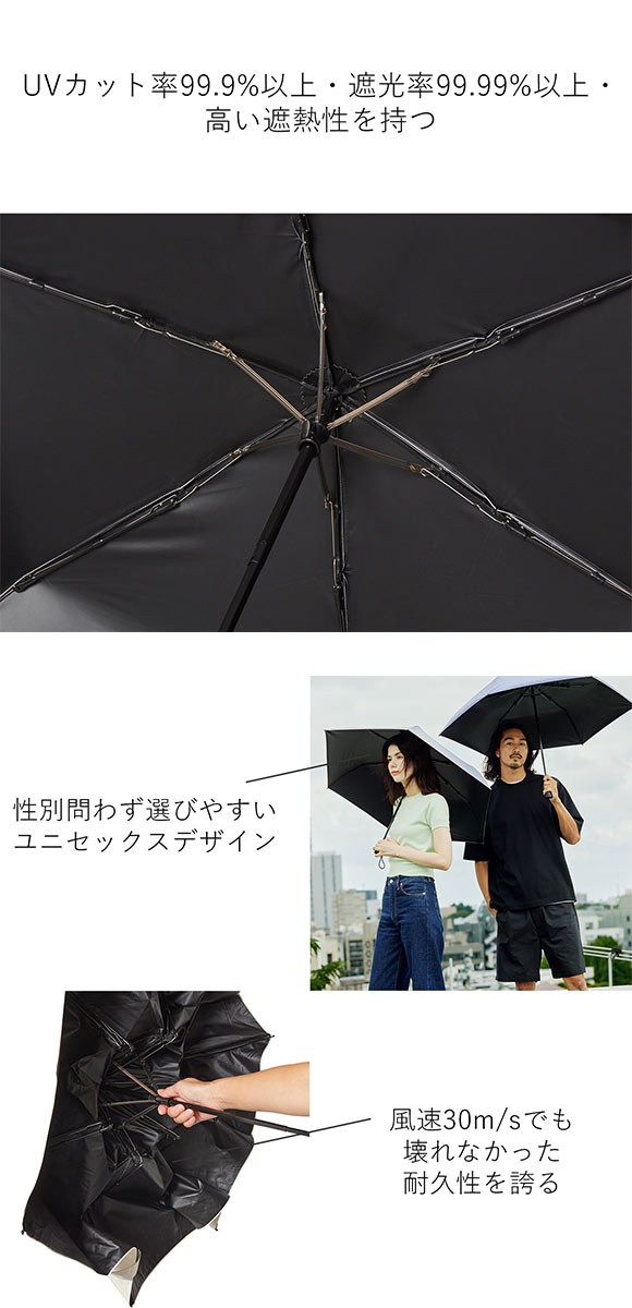 ウォーターフロント ZENTENKOU 折りたたみ傘 55cm  日傘 兼用 雨傘 晴雨両用 Waterfront