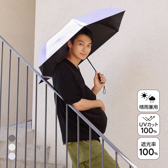 ウォーターフロント クイックシャット 自動開閉 折りたたみ傘 55cm UV