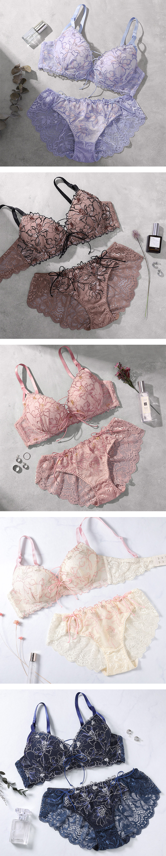 ブラジャー ショーツ セット モンシェルピジョン クレマチス ABCDEF 盛りブラ 谷間ブラ 大きいサイズ MCP ブラセット 下着 レディース
