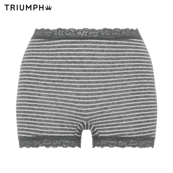 トリンプ SO NATURAL TR7120 ショーツ ボーイズレングス 1分丈 はきこみ深め 綿混 ボーダー LL M014 大きいサイズ 単品 Triumph