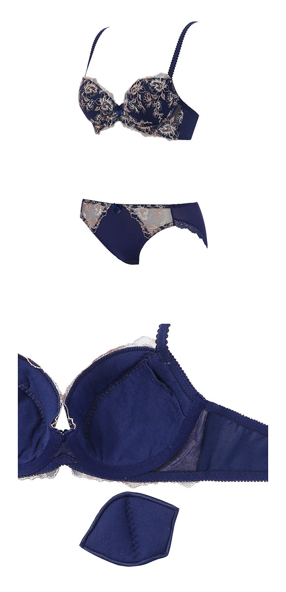 トリンプ 美胸ソフトブラ クラッシーペタルズ ブラセット ブラジャー