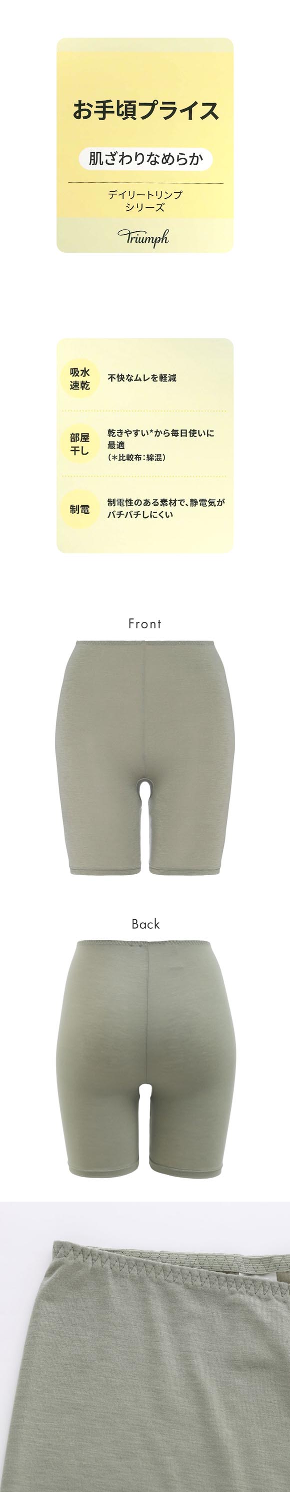 トリンプ TR5410 デイリートリンプ インナー 3分ボトム Triumph