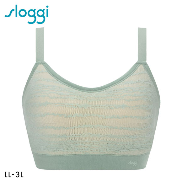 トリンプ スロギー フリーオールラウンド レース sloggi FREE AR Lace ハーフトップ ノンワイヤー ラージ LL-3L ワンサイズ Triumph