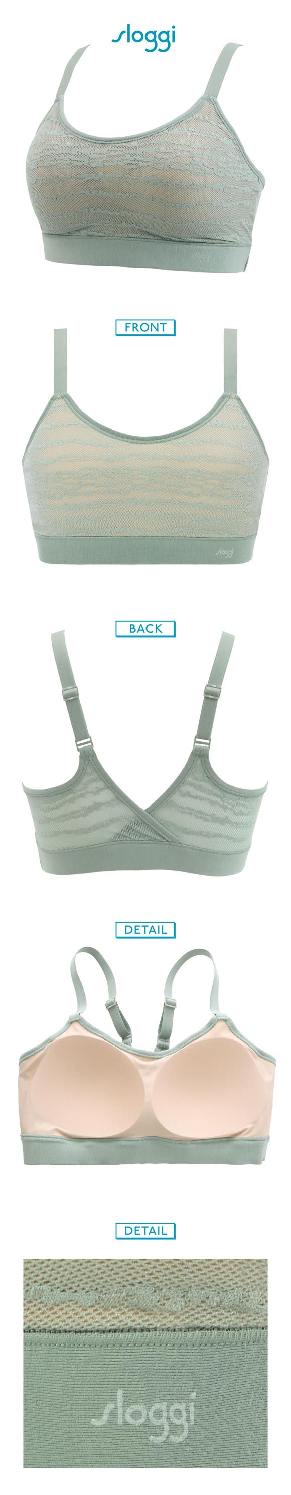 トリンプ スロギー フリーオールラウンド レース sloggi FREE AR Lace ハーフトップ ノンワイヤー S-L ワンサイズ Triumph