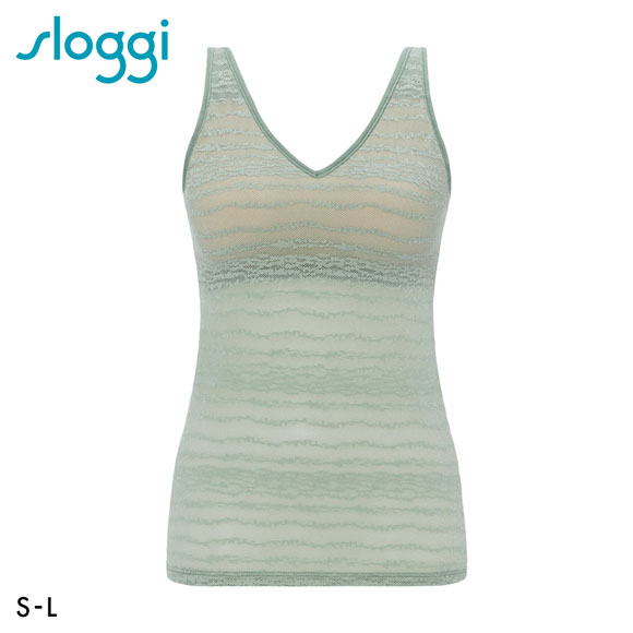 トリンプ スロギー フリーオールラウンド レース sloggi FREE AR Lace Vネック カップ付きトップ S-L ワンサイズ Triumph