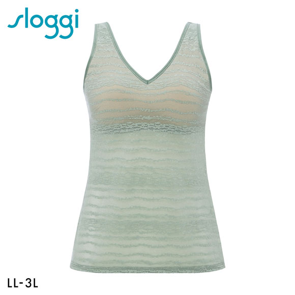 トリンプ スロギー フリーオールラウンド レース sloggi FREE AR Lace Vネック カップ付きトップ ラージ LL-3L Triumph