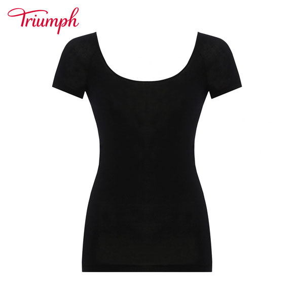 トリンプ TR5510 やわらか綿100インナー 2分袖 トップ 袖あり ML Triumph