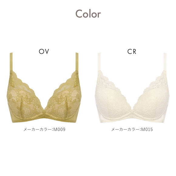 アモスタイル 夢みるブラ AMST1545 フローラルミスト ノンワイヤー ブラジャー BCD AMOSTYLE