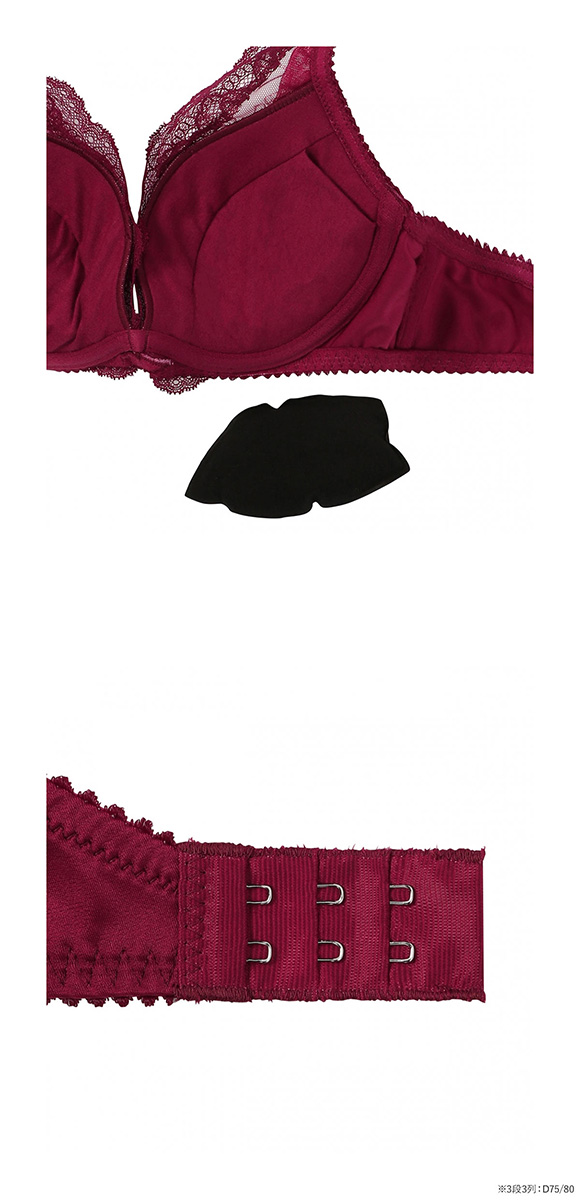 アモスタイル 夢見るブラ AMST1535 DeepV ビューティ＆ローズ 3/4カップブラジャー ABCD AMOSTYLE