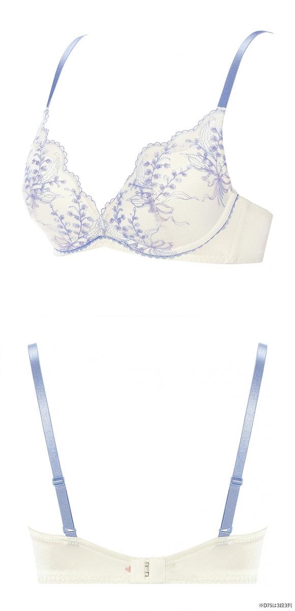 アモスタイル 夢見るブラ AMST1537 レインボーリリー ノンワイヤー ブラジャー BCD AMOSTYLE