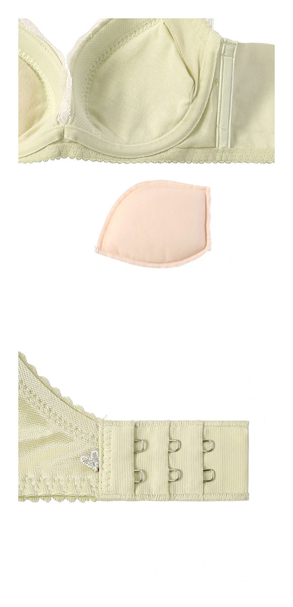 アモスタイル AMST1539 チャーミングラマー スリムライン DeepV ヴィンテージクロス 3/4カップ ブラジャー CD AMOSTYLE