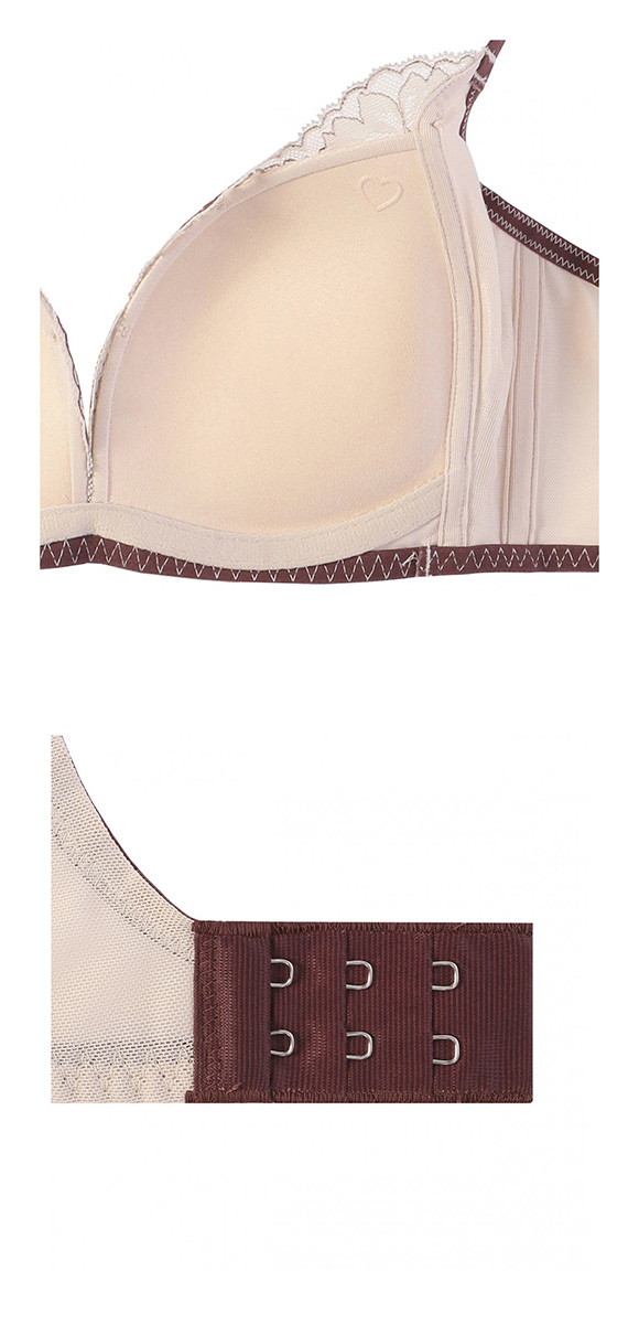 アモスタイル AMST1542 スレンダーラインブラ ロマンティックフラワー ノンワイヤー ブラジャー CD AMOSTYLE