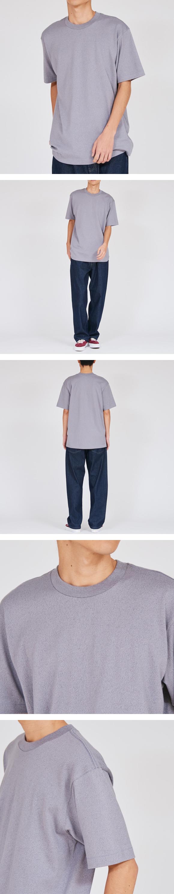 ヘインズ T-SHIRTS MOKU クルーネックTシャツ XXLサイズ メンズ インナー 半袖 杢T HM1-D203 Hanes 大きいサイズ