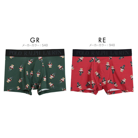 ポロ ラルフ ローレン Moto Jacket Bear Printed Boxer Brief ボクサーパンツ メンズ POLO RALPH LAUREN 前閉じ