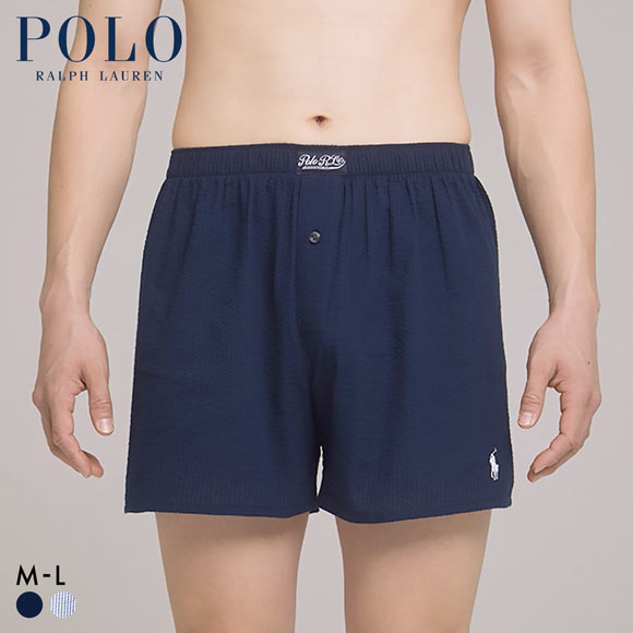 ポロ ラルフ ローレン Seersucker Woven Boxer トランクス 前あき