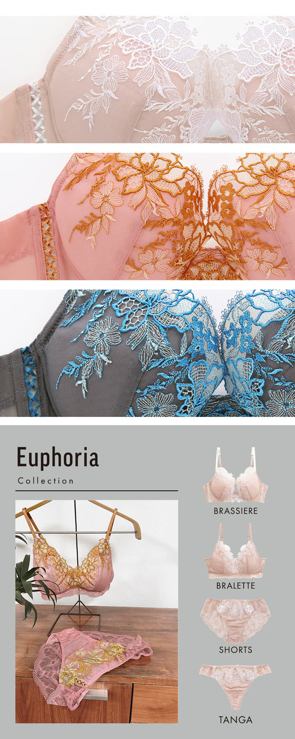 ラヴィアドゥ ユーフォリア ブラジャー BCDEF 脇高 大きいサイズ LA VIE A DEUX Euphoria 22500