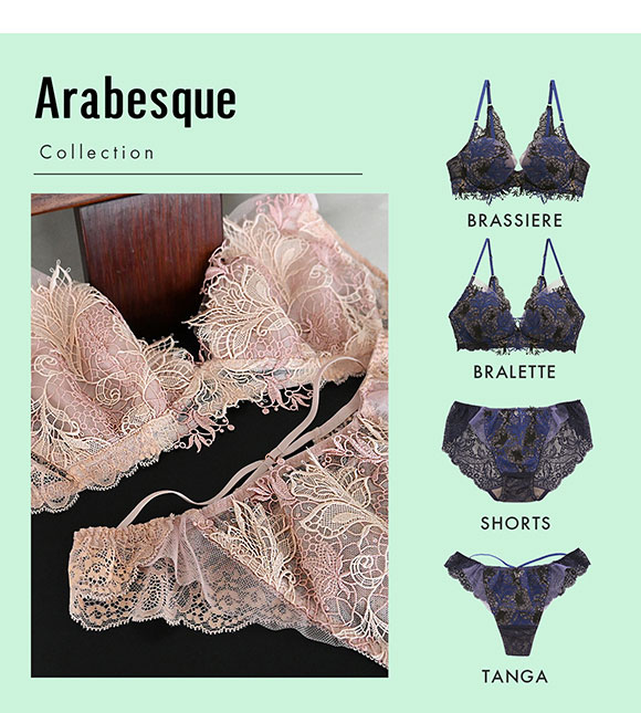 Arabesque アラベスク ショーツ スタンダード バックレース ML 単品 LA VIE A DEUX ラヴィアドゥ DOMESTIC UNDER