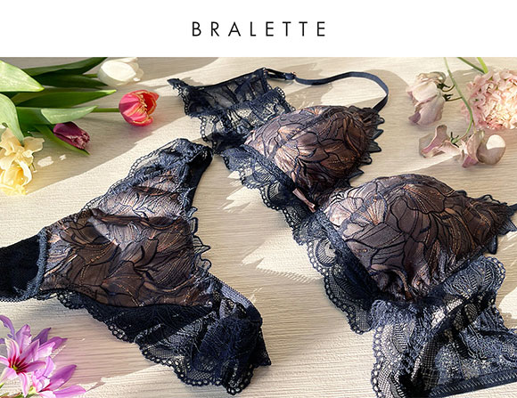 Le petale ル･ペタル ブラジャー ノンワイヤー ブラレット M L LL 単品 LA VIE A DEUX ラヴィアドゥ mignon M2010