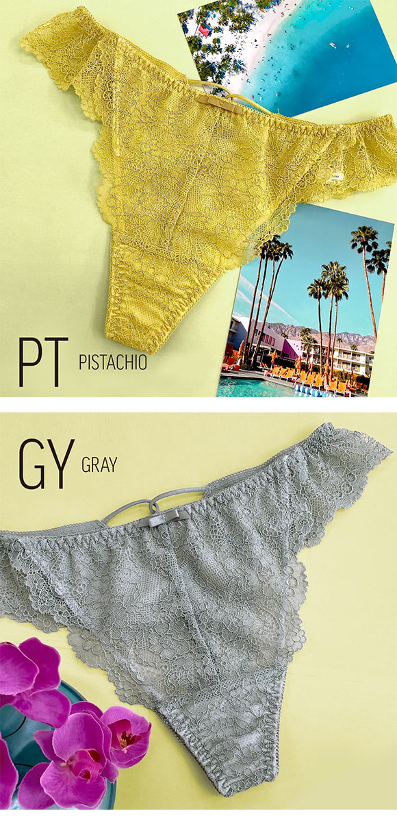 ハッピーカラーで肌を彩る Shallow dream シャロウドリーム ショーツ Tバック 総レース 単品 LA VIE A DEUX ラヴィアドゥ mignon