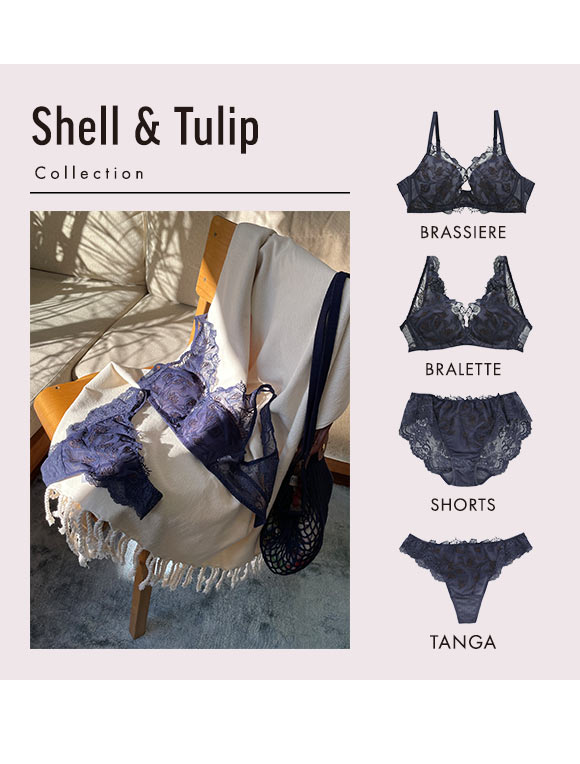 Shell & Tulip シェル＆チューリップ ショーツ スタンダード バックレース M L LL 単品 LA VIE A DEUX ラヴィアドゥ mignon