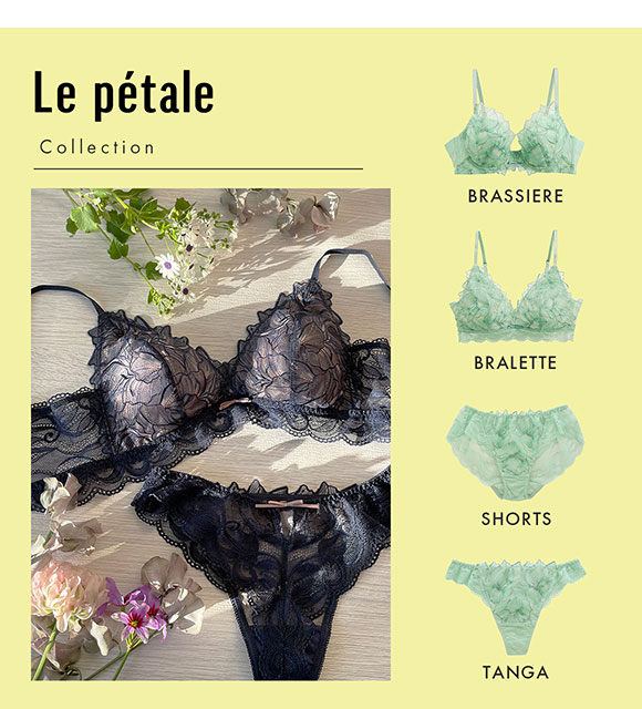 Le petale ル･ペタル ショーツ スタンダード バックレース M L LL 単品 LA VIE A DEUX ラヴィアドゥ mignon