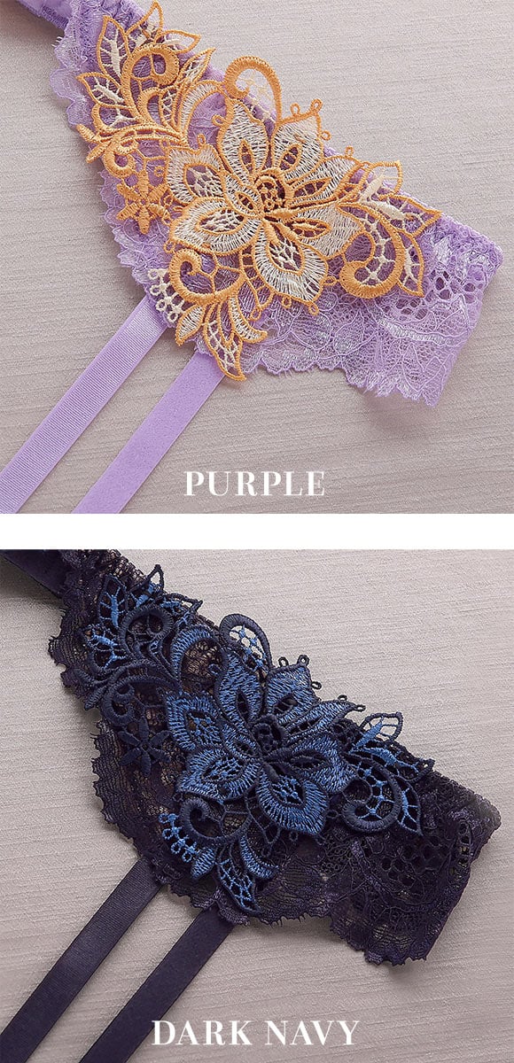 モンシェルピジョン Mon cher pigeon ティアム TIAM 03 ガーターベルト ランジェリー M L LL 単品 総レース アップリケ