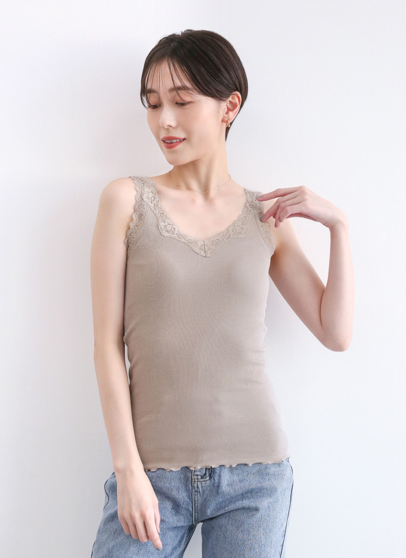 リブタンクトップ5