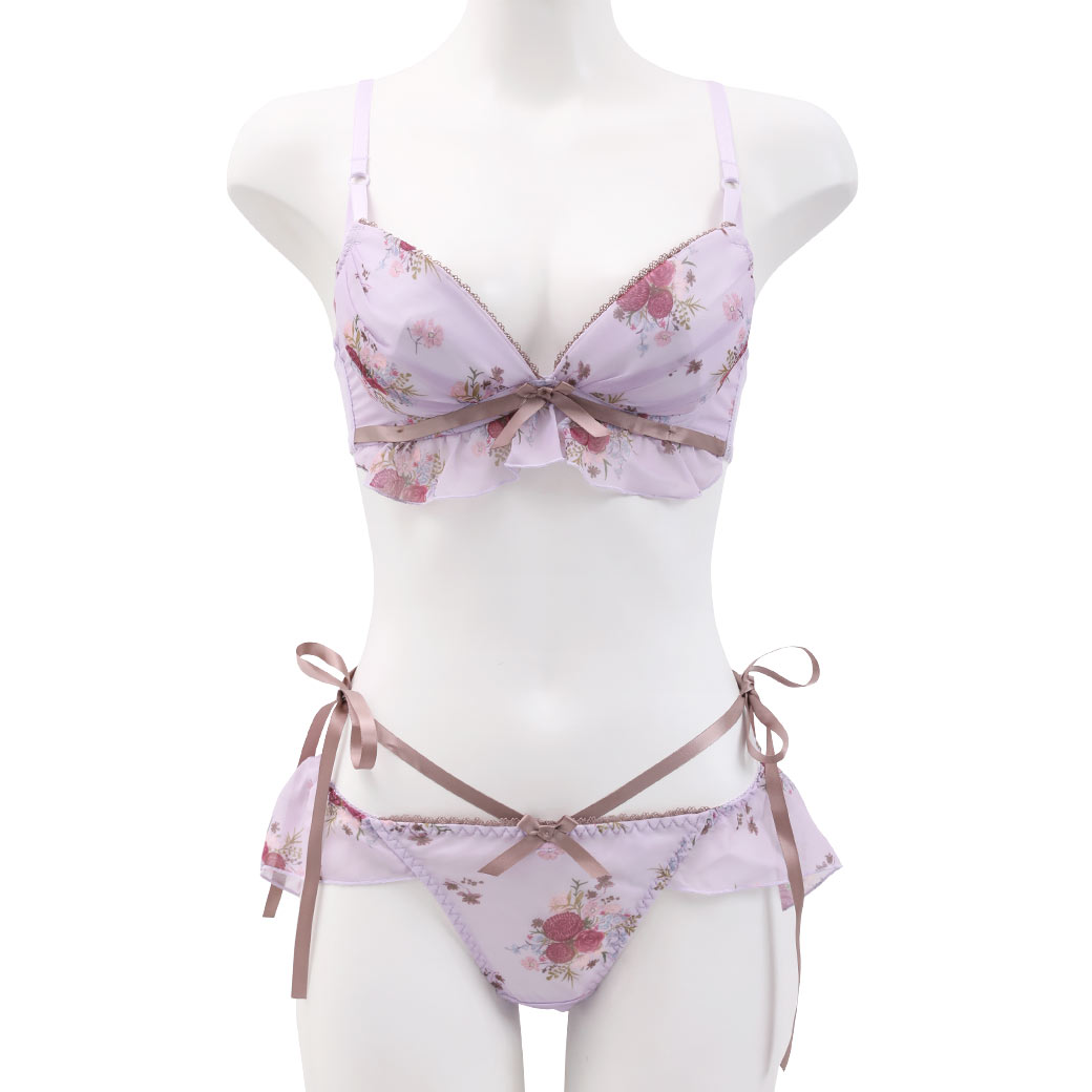 ココランジェのレトロフラワードレス別注ショーツブラセット