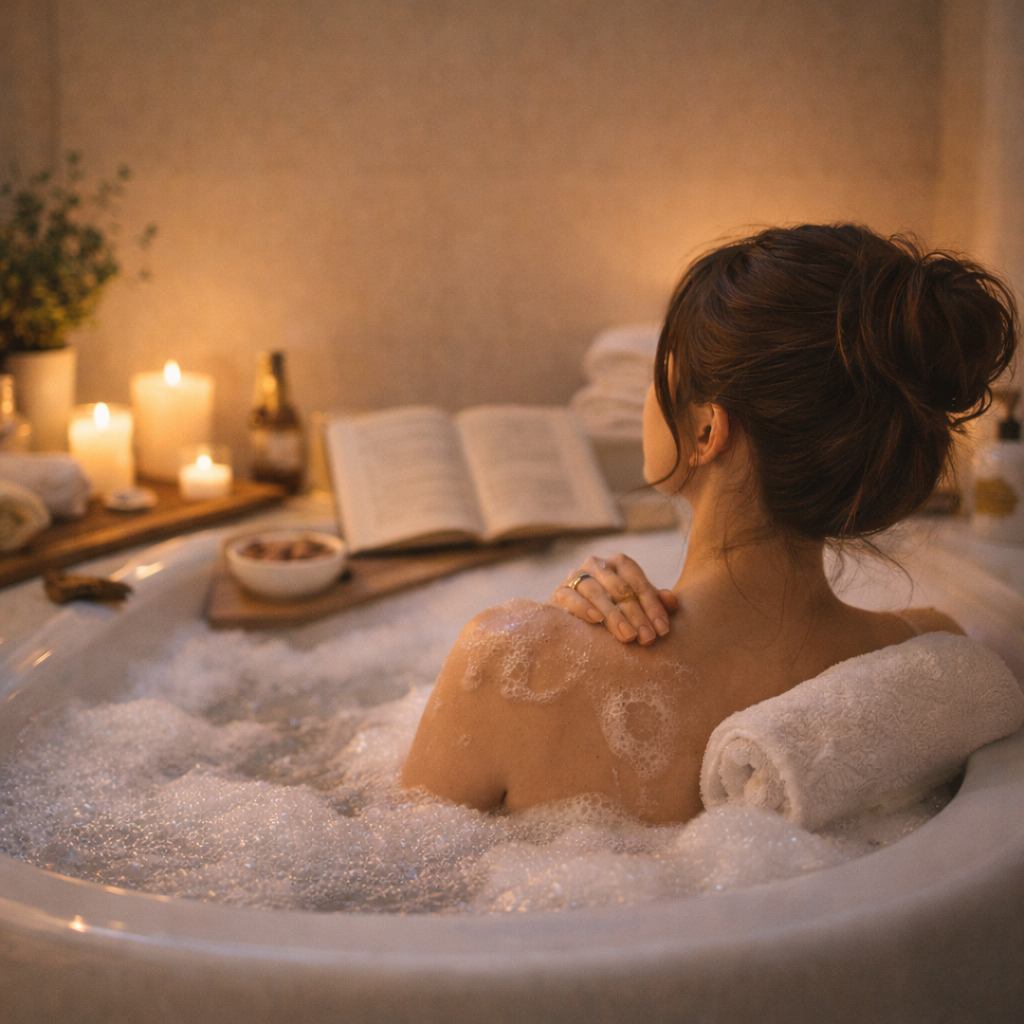 リラックスできる入浴タイム