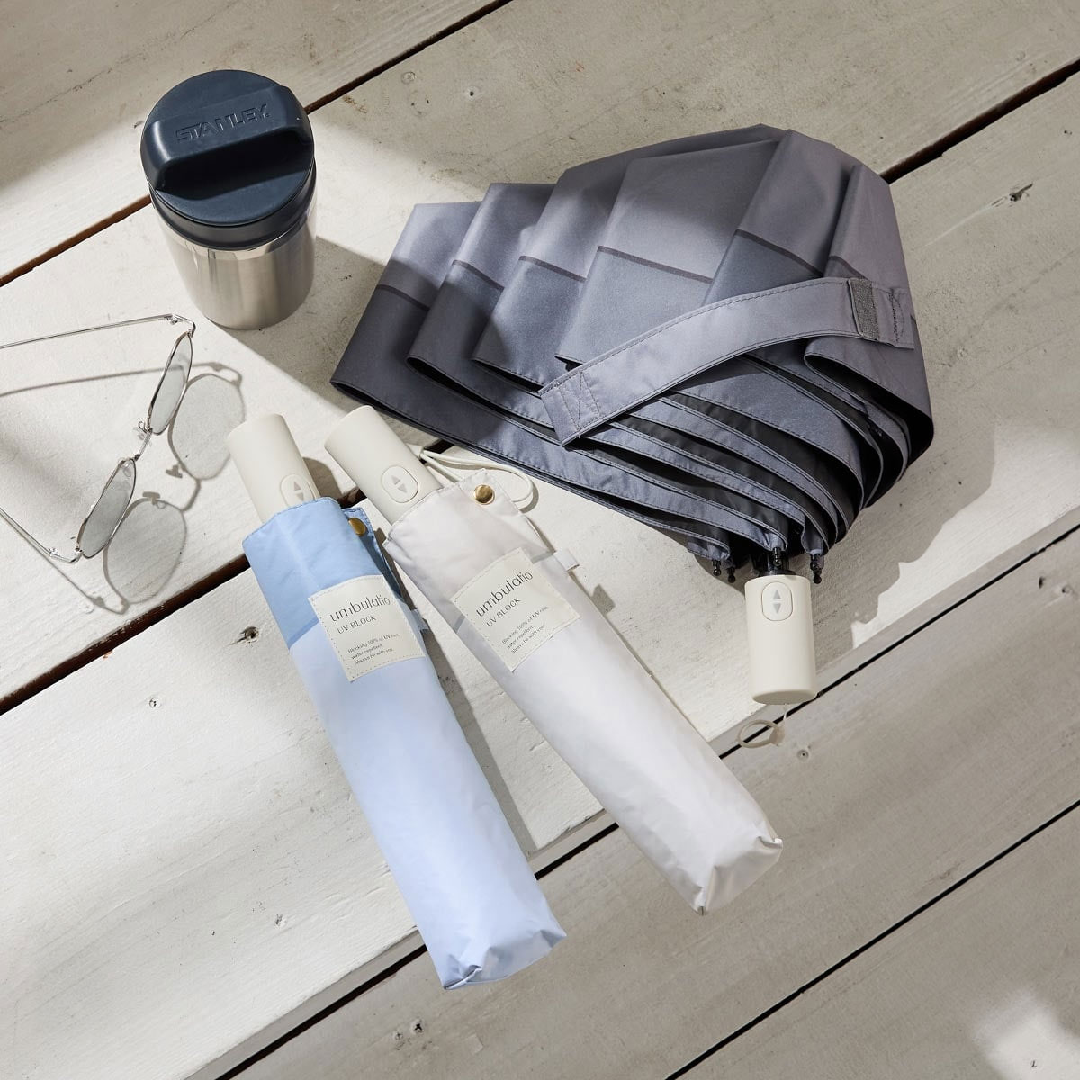 【Water front】自動開閉折りたたみ傘