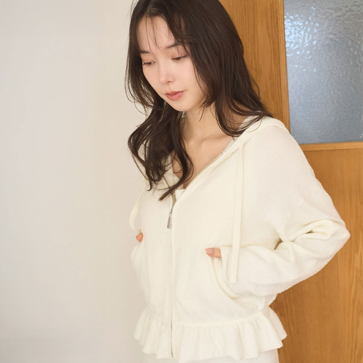 【SNIDEL HOME】ニットパーカー