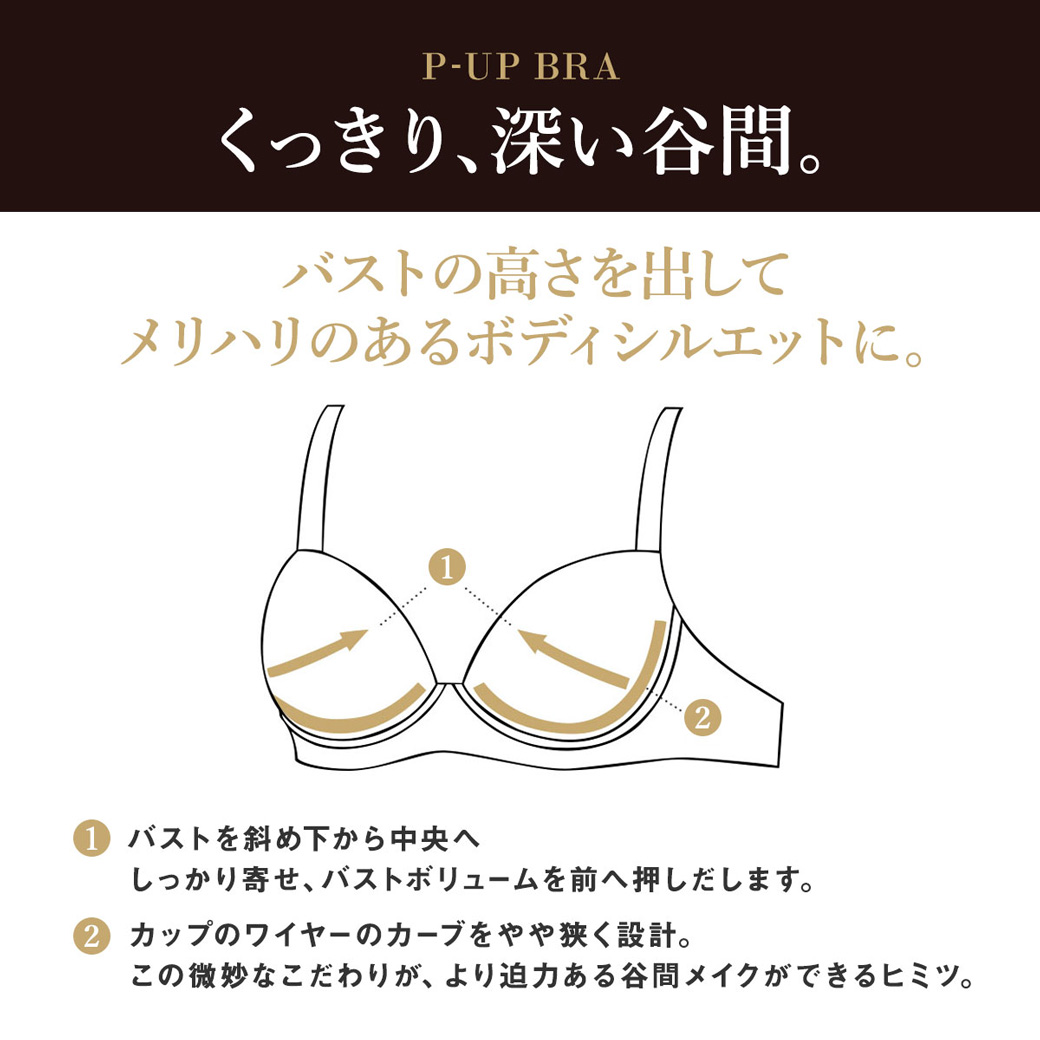 サルートのプッシュアップブラ