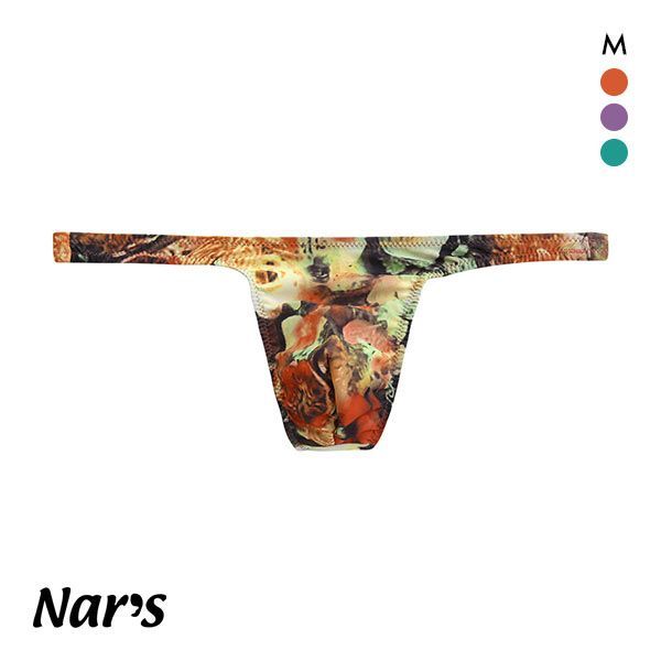 【メール便(4)】 ナルズ Nars 絵画調 フラワープリント ローライズ Tバック ビキニ M メンズ 前とじ 【メール便(4)】 ナルズ Nars 絵画調 フラワープリント ローライズ Tバック ビキニ M メンズ 前とじ