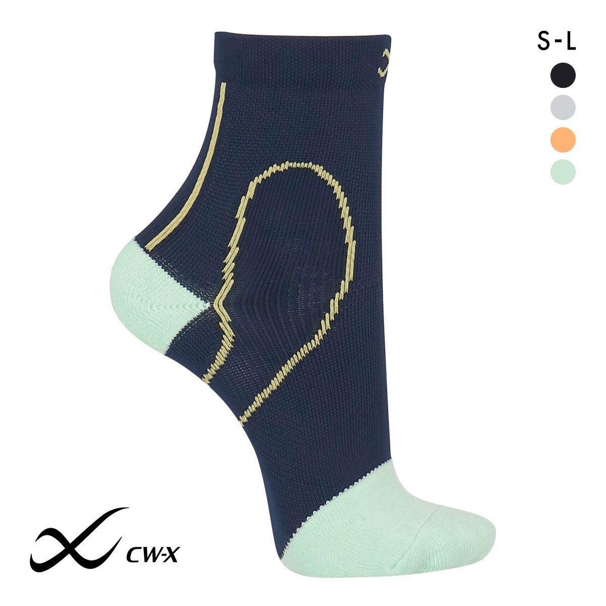 15%OFF【メール便(30)】 ワコール Wacoal シーダブリューエックス CW-X PARTS 男女兼用サポートソックス ショートタイプ 靴下