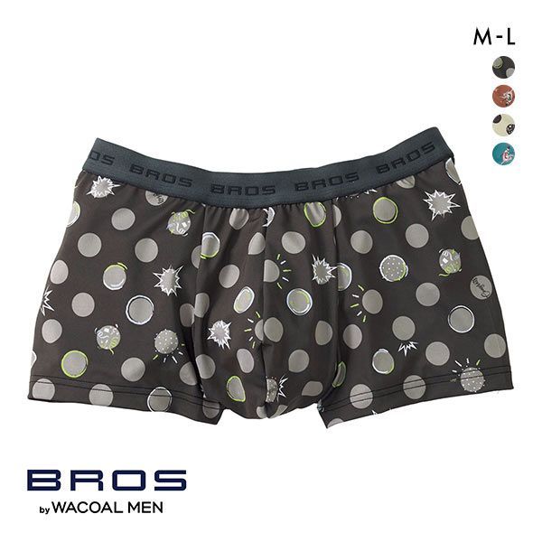 15％OFF【メール便(7)】 ブロス バイ ワコールメン BROS by WACOAL MEN キモチ届けるパンツ ボクサーパンツ フロント快適設計 前閉じ ML メンズ