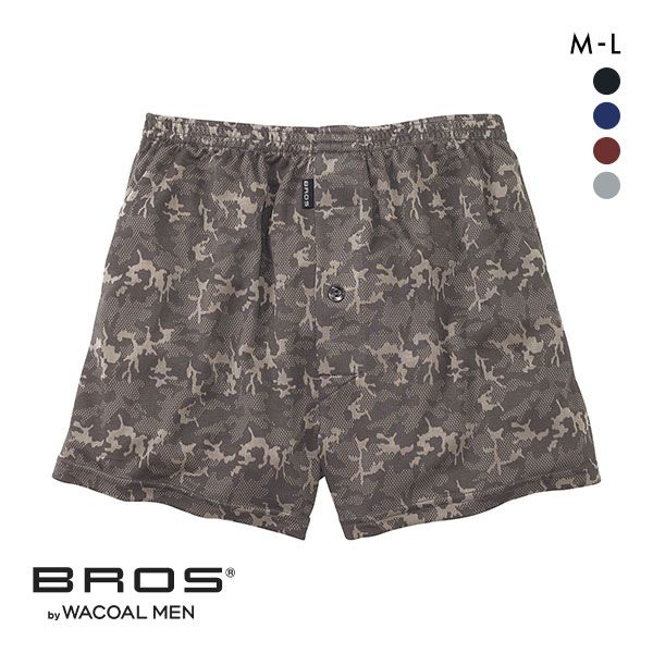 20％OFF【メール便(10)】 ブロス バイ ワコールメン BROS by WACOAL MEN トランクス 前あき ML なめらか ジャストウエスト