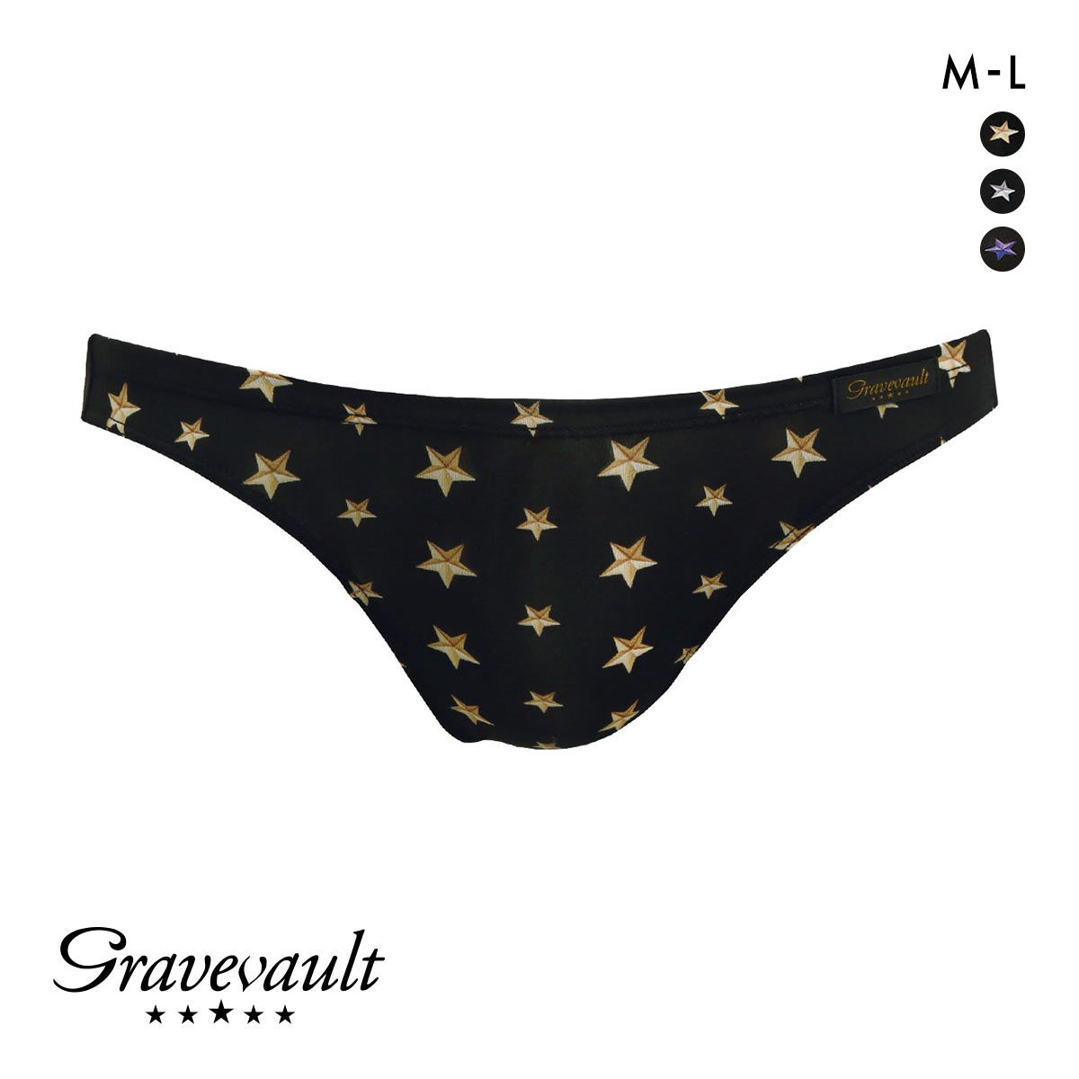 グレイブボールト Gravevault STAR STUDS ビキニ ブリーフ ML 3051215