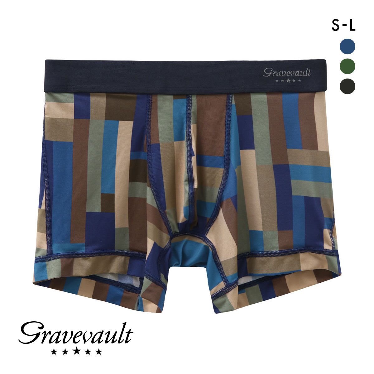 グレイブボールト Gravevault Modern Camou ショートボクサーパンツ メンズ 前閉じ SML グレイブボールト Gravevault Modern Camou ショートボクサーパンツ メンズ 前閉じ SML