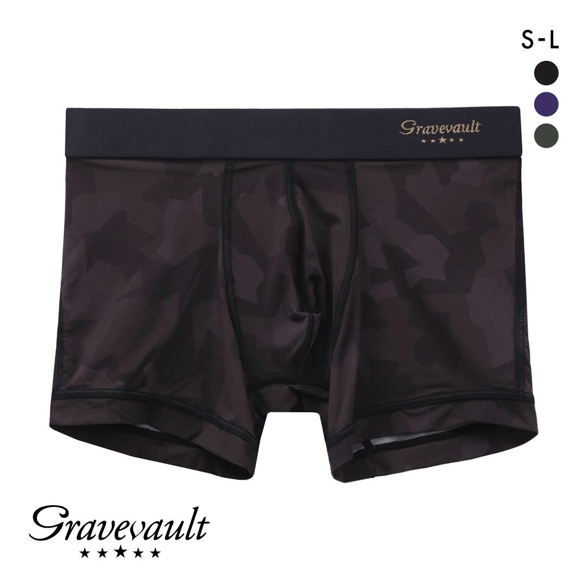 38%OFF グレイブボールトGravevault×junhashimoto D-CAMO ショート ボクサーパンツ SML 前閉じ 3061102 デジカモ コラボ