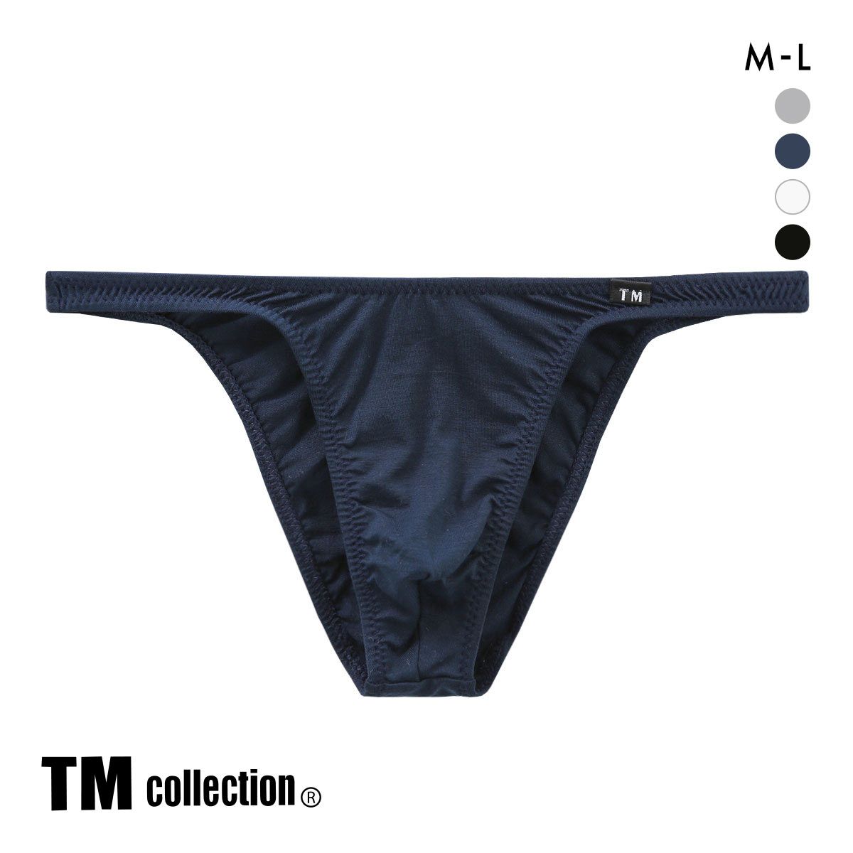 【メール便(4)】 ティーエム コレクション TM collection Lyocell GOOD FIT ハーフバック ML メンズ グッドフィット 前とじ ビキニブリーフ