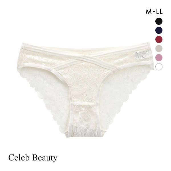 【メール便(4)】 セレブビューティー Celeb Beauty レース ショーツガードル 補正下着 お腹押さえ ソフト 単品 総レース